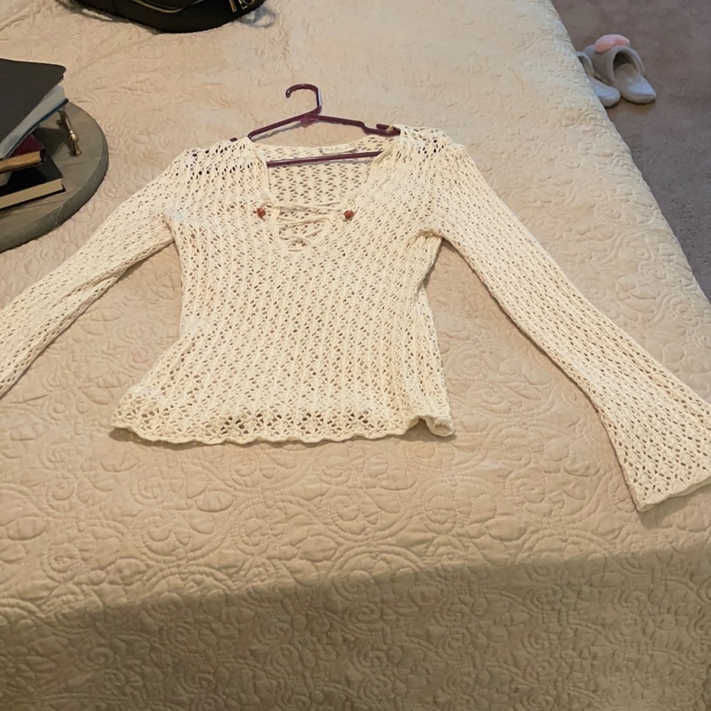 Knit Bell bottom long sleeve top